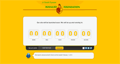 Desktop Screenshot of khalidfoundation.org